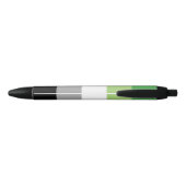 Noir Aromantic Nom du drapeau Stylo (Dos)