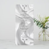 Noir avec argent sur le menu de soie ivoirienne (Debout devant)