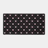 NOIR AVEC COEURS D'AMOUR ROSE VALENTINE (Recto)