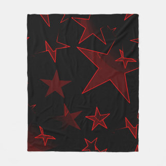 Noir avec couverture en polaire Red Stars