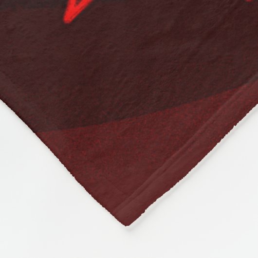 Noir avec couverture en polaire Red Stars (Coin)