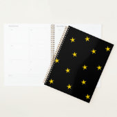 Noir avec étoiles jaunes (Devant avec enveloppe)