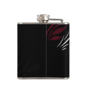 Noir avec flacon de plumes de Burgandy (Dos)