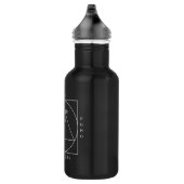 Noir avec logo gris Bouteille d'eau (Droite)