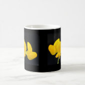Noir avec Lotus Mug Jaune Doré (Centre)