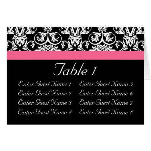 Noir avec Pink Passion Damas (Devant horizontal)