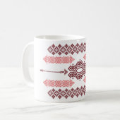 Noir Baroque - Elégante Mug avec classique foncé (Devant gauche)