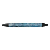 Noir Batik bleu avec le stylo de remous (Devant)