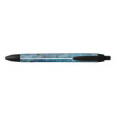 Noir Batik bleu avec le stylo de remous (Dos)