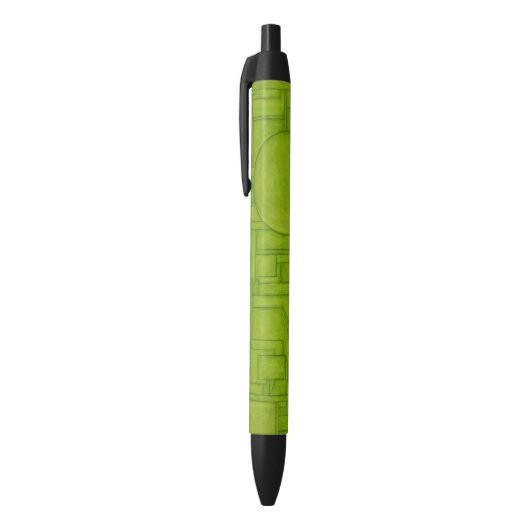 Noir Beau stylo à texture verte ! (Haut (Vertical))