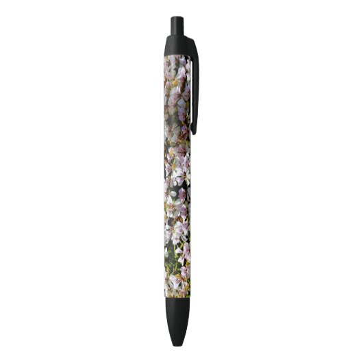 Noir Beau stylo d'orchidée (Bas (Vertical))