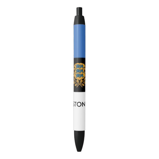 Noir Beau Stylo Estonie ! (devant Vertical)