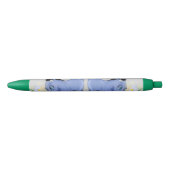 Noir Bébé âne et stylo marron amusant (Devant)