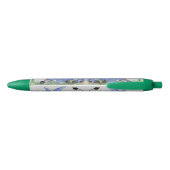 Noir Bébé âne et stylo marron amusant (Dos)