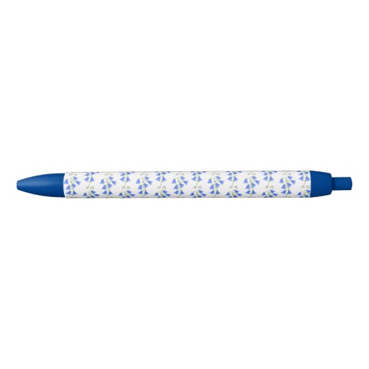 Noir Belle Bluebells Stylo Monogramme (Devant)