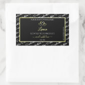 Noir Blanc Art produit Étiquette Cream Hearts (Sac)
