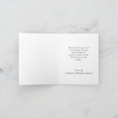 Noir/Blanc/Chartreuse Carte de remerciements vert  (Intérieur)