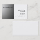 Noir blanc clair gris clair Consultant Carte de vi (Devant / Derrière)