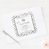 Noir Blanc Cloud Argent produit Étiquette Logo (Enveloppe)