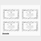 Noir Blanc Cloud Argent produit Étiquette Logo (Feuille)