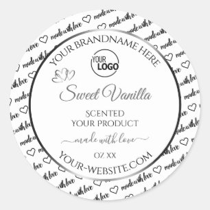 Noir Blanc Cloud Argent produit Étiquette Logo