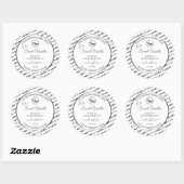 Noir Blanc Cloud Argent produit Étiquette Logo (Feuille)