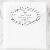 Noir Blanc Cloud Argent produit Étiquette Logo (Sac)