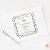 Noir Blanc Cloud Golden Produit Logo Étiquette (Enveloppe)