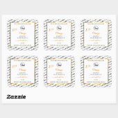 Noir Blanc Cloud Orange Produit Logo Étiquette (Feuille)