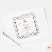 Noir Blanc Cloud Orange Produit Logo Étiquette (Enveloppe)