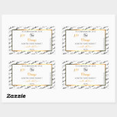 Noir Blanc Cloud Orange Produit Logo Étiquette (Feuille)
