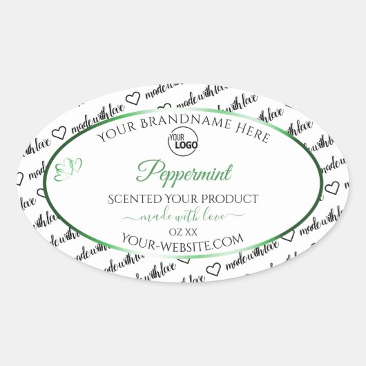 Noir Blanc Cloud Produit Étiquette Logo Vert (Devant)