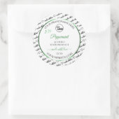 Noir Blanc Cloud Produit Étiquette Logo Vert (Sac)
