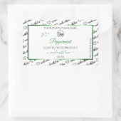 Noir Blanc Cloud Produit Étiquette Logo Vert (Sac)