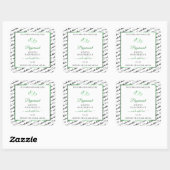 Noir Blanc Cloud Produit Étiquettes Coeurs verts (Feuille)