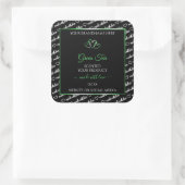 Noir Blanc Cloud Produit Étiquettes Coeurs verts (Sac)