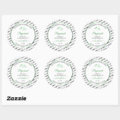 Noir Blanc Cloud Produit Étiquettes Coeurs verts (Feuille)