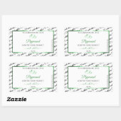 Noir Blanc Cloud Produit Étiquettes Coeurs verts (Feuille)