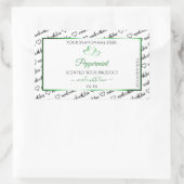 Noir Blanc Cloud Produit Étiquettes Coeurs verts (Sac)