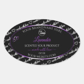 Noir Blanc Cloud Purple Produit Logo Étiquette (Devant)