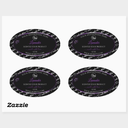 Noir Blanc Cloud Purple Produit Logo Étiquette (Feuille)