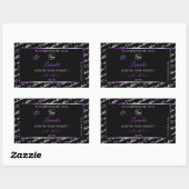 Noir Blanc Cloud Purple Produit Logo Étiquette (Feuille)