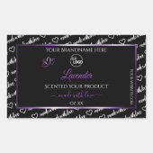 Noir Blanc Cloud Purple Produit Logo Étiquette (Devant)