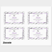 Noir Blanc Cloud Purple Produit Logo Étiquette (Feuille)