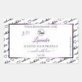 Noir Blanc Cloud Purple Produit Logo Étiquette (Devant)