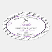 Noir Blanc Cloud Purple Produit Logo Étiquette (Devant)