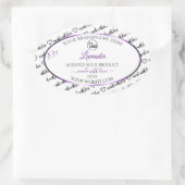 Noir Blanc Cloud Purple Produit Logo Étiquette (Sac)