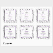 Noir Blanc Cloud Purple Produit Logo Étiquette (Feuille)