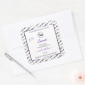 Noir Blanc Cloud Purple Produit Logo Étiquette (Enveloppe)