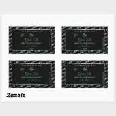 Noir Blanc Cloud Vert produit Logo Étiquette (Feuille)